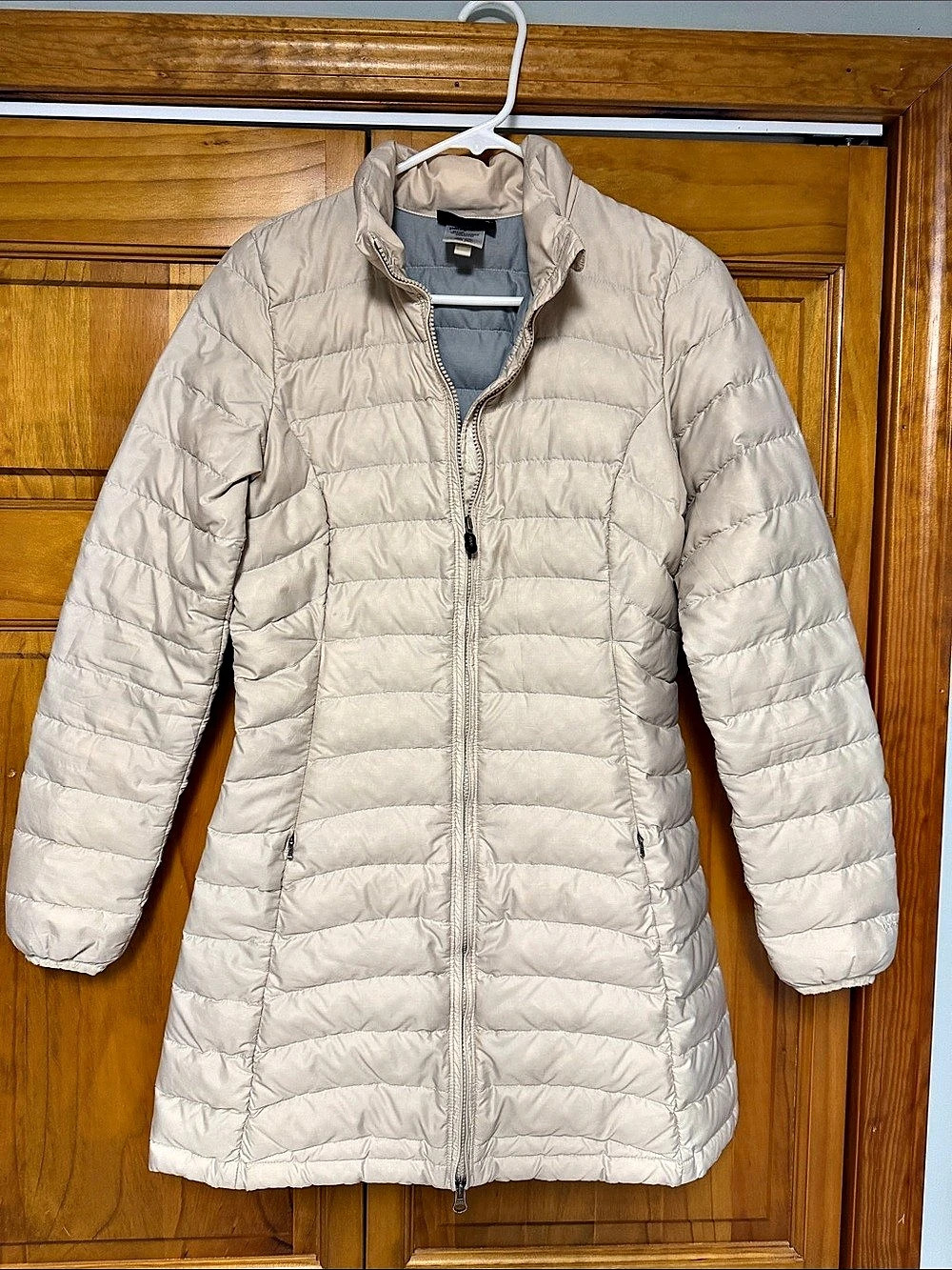 Patagonia Down With It Parka Women's Puffer Jacket Beige XS